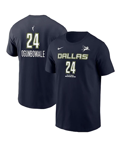 Nike Men's Arike Ogunbowale Navy Dallas Wings Explorer Edition Name Number T-Shirt