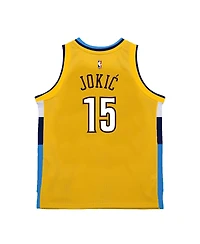 Mitchell & Ness Men's Nikola Jokic Yellow Denver Nuggets 2017-18 Swingman Jersey