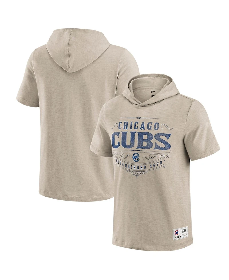 Darius Rucker Collection by Fanatics Men's Tan Chicago Cubs Hooded T-Shirt
