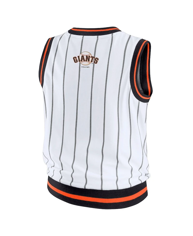 Wear by Erin Andrews Women's White San Francisco Giants Sporty Tank Top