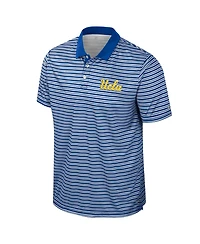 Colosseum Men's Blue Ucla Bruins Striped Polo Shirt