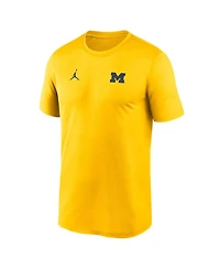 Jordan Men's Maize Michigan Wolverines 2025 Sideline Small Logo Legend Performance T-Shirt