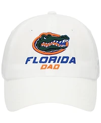 Top of the World Men's White Florida Gators Staple Dad Adjustable Hat