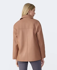 Furniq Uk Women's Relaxed Leather Jacket