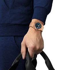 Tissot Men's Swiss Automatic Prx Powermatic 80 Rose Gold Pvd Stainless Steel Bracelet Watch 40mm