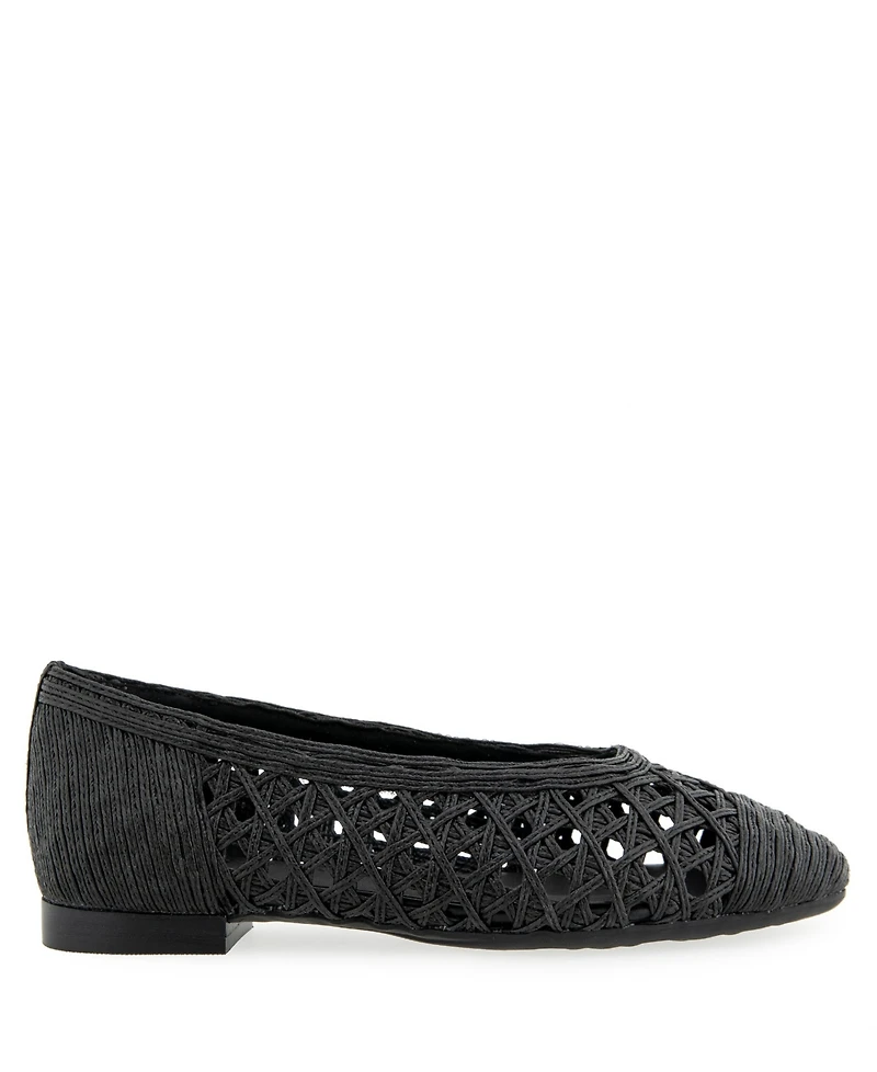 Aerosoles Women's Arno Raffia Slip On Flats