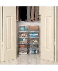 Iris 6 Quart Clear Storage Box, 1 Pack, Clear