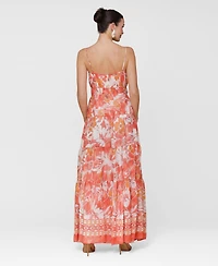 Avec Les Filles Women's Sleeveless Sweetheart Maxi Dress