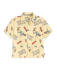 Scotch & Soda Little Boys 2-Piece Woven Shirt and Shorts Set