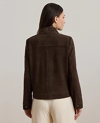 Lauren Ralph Lauren Women's Buttoned Suede Jacket