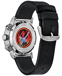 Citizen Eco-Drive Men's Chronograph Star Wars Rebel Starfighter Black Leather Strap Watch 44mm Box Set