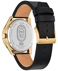 Citizen Eco-Drive Men's Star Wars C-3PO Awakens Black Leather Strap Watch 42mm