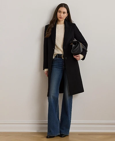 Lauren Ralph Women's Wool-Blend Walker Coat