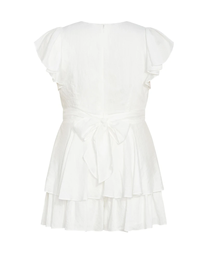 City Chic Plus Sunny Playsuit