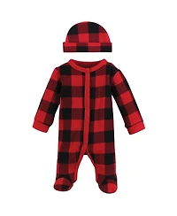 Hudson Baby Boys Cozy Thermal Preemie Collection with Beanie