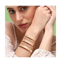 Sohi Gold-Plated Handcuff Bracelet