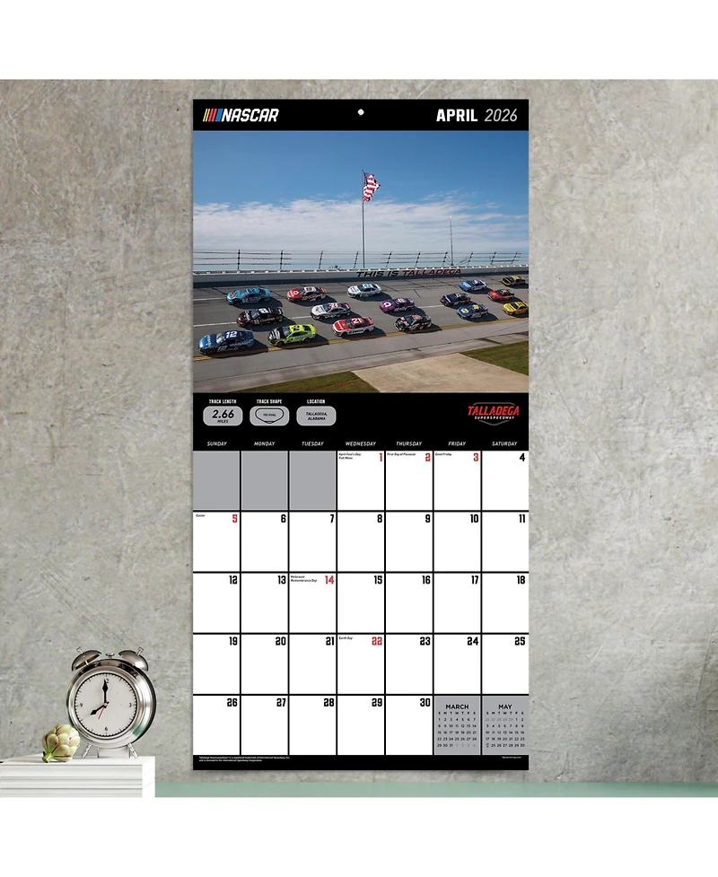 2026 Nascar Tracks Wall Calendar
