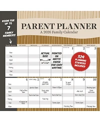 2026 Parent Planner Wall Calendar