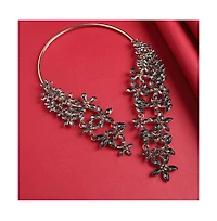 Sohi Crytstal-Cluster Statement Necklace