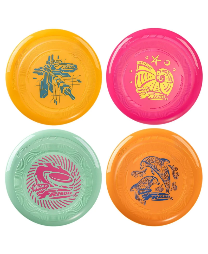 Wham-o Frisbee Go Pack Flying Disc, 9 Inch Lightweight Colorful Toy Set for Beginners Outdoor Game