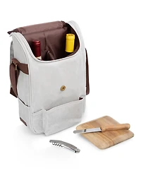 Legacy 2 Bottle Wine and Cheese Board Cooler Tote Bag Set