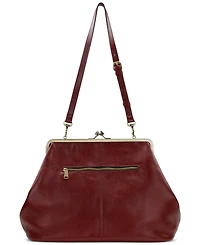 Patricia Nash Serafina Extra Large Leather Kisslock Bag