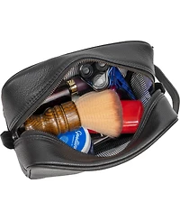 The Hey Handsome Pebble Grain Genuine Leather Toiletry Dopp Kit