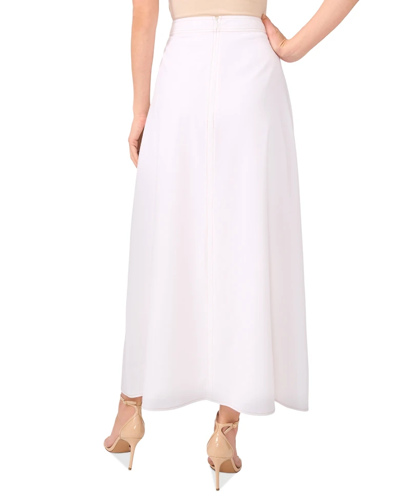 Vince Camuto Women's Contrast-Stitching A-Line Skirt