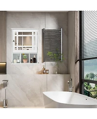 Wall Mounted and Mirrored Bathroom Cabinet