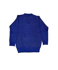 Elie Balleh Boys Royal Blue Crew Neck Argyle Sweater