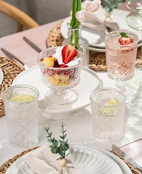 Qualia Glass Cameo Double Old-Fashioned Glasses, Set of 4