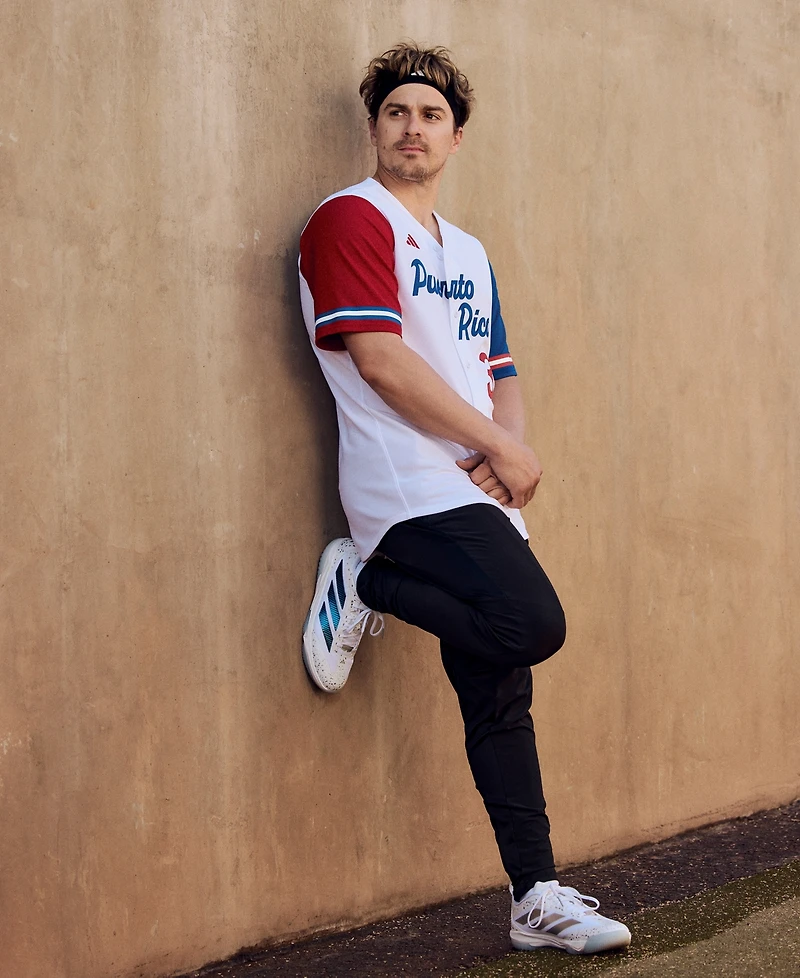 adidas Men's Puerto Rico Colorblocked Baseball Shirt