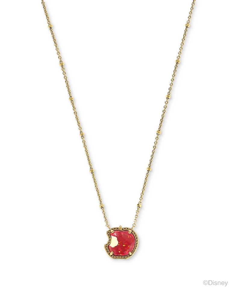 Kendra Scott Gold-Tone Disney Snow White Apple Pendant Necklace, 14" + 5" extender