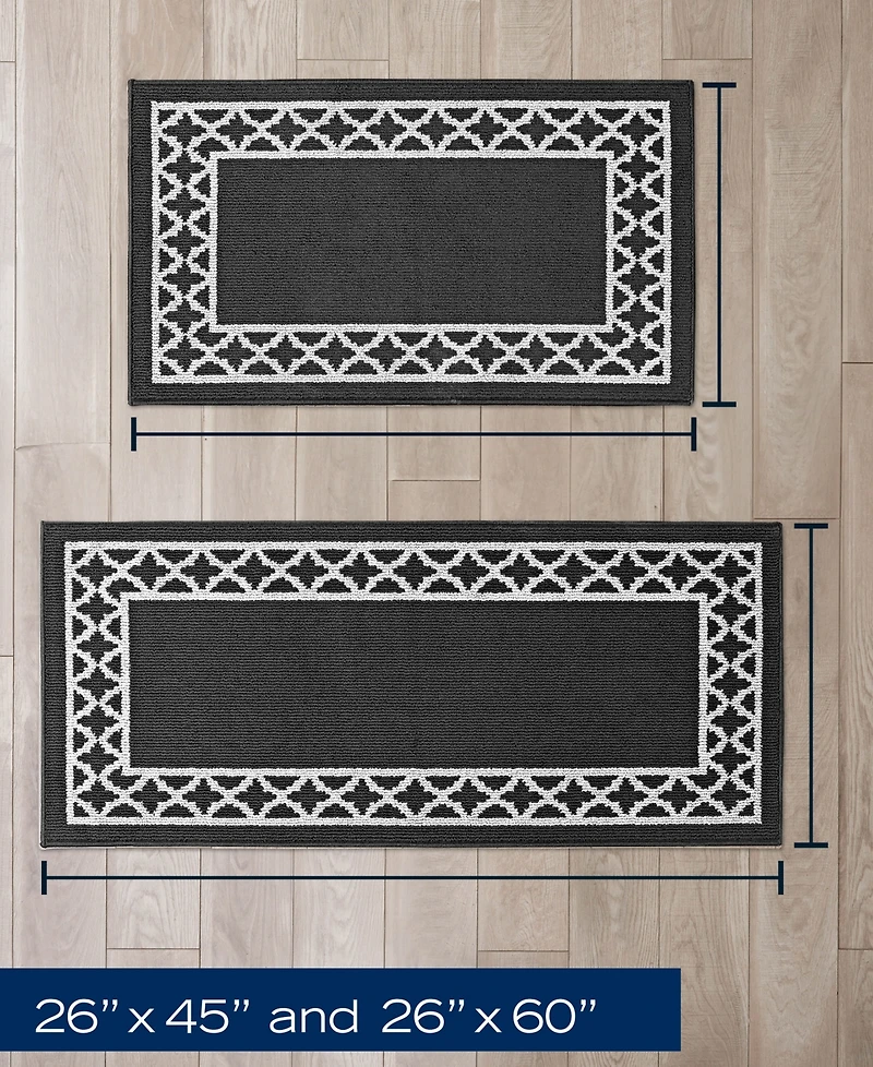 Nautica Collin Trellis Border Tufted 2-Pc. Runner Rug Set