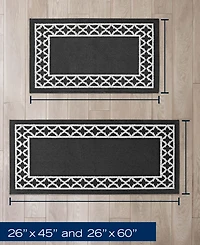Nautica Collin Trellis Border Tufted 2-Pc. Runner Rug Set