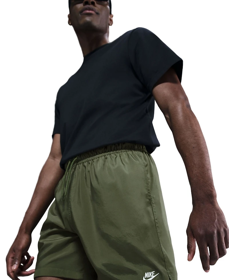 Nike Men's Club Flow Relaxed-Fit 6" Drawstring Shorts