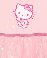 Hello Kitty Toddler and Little Girls Long Sleeve Tutu Dress