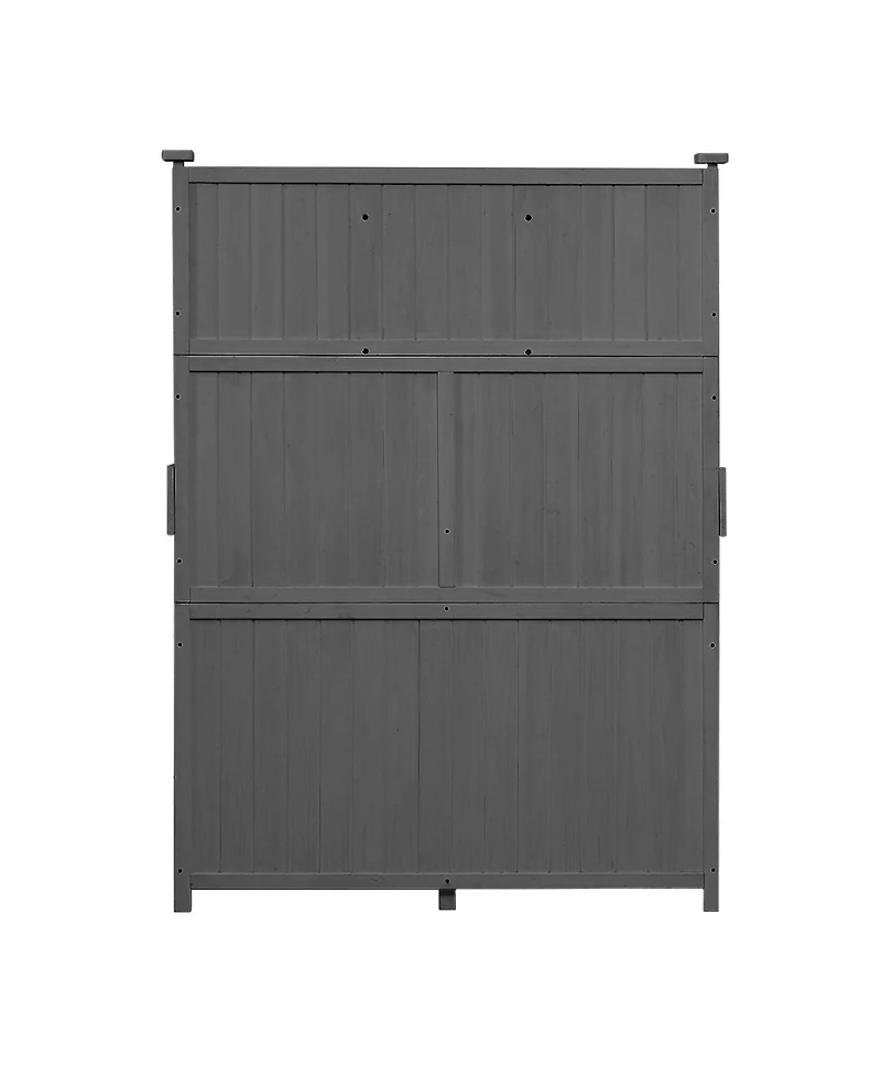 65" Garden Potting Bench - Fir Wood Workstation