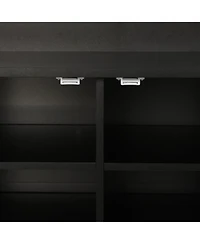 Entryway Bench with Coat Rack & Adjustable Shelves
