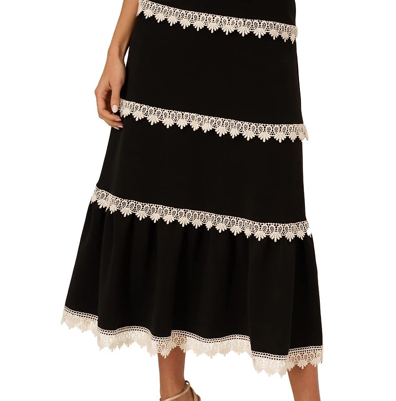Adrianna Women's Sleeveless Square-Neck Midi Dress