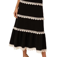 Adrianna Women's Sleeveless Square-Neck Midi Dress