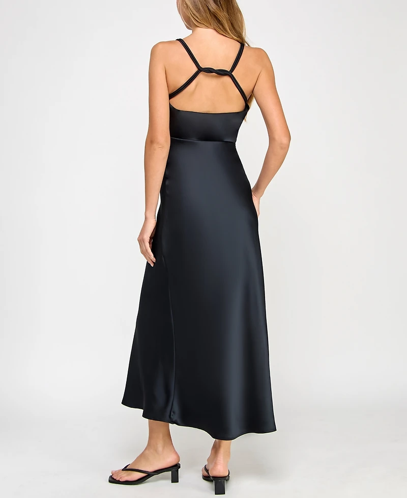 Bcx Juniors' Sleeveless Cowlneck A-Line Dress