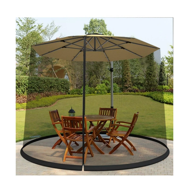 9 -10 Feet Outdoor Umbrella Table Screen Mosquito Bug Insect Net