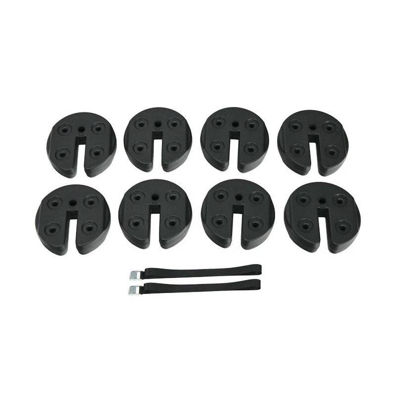 8 pieces Weight Plates Patio Canopy Tent Gazebo Shade Umbrella Water Filled
