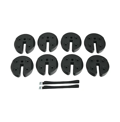 8 pieces Weight Plates Patio Canopy Tent Gazebo Shade Umbrella Water Filled