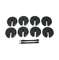 8 pieces Weight Plates Patio Canopy Tent Gazebo Shade Umbrella Water Filled