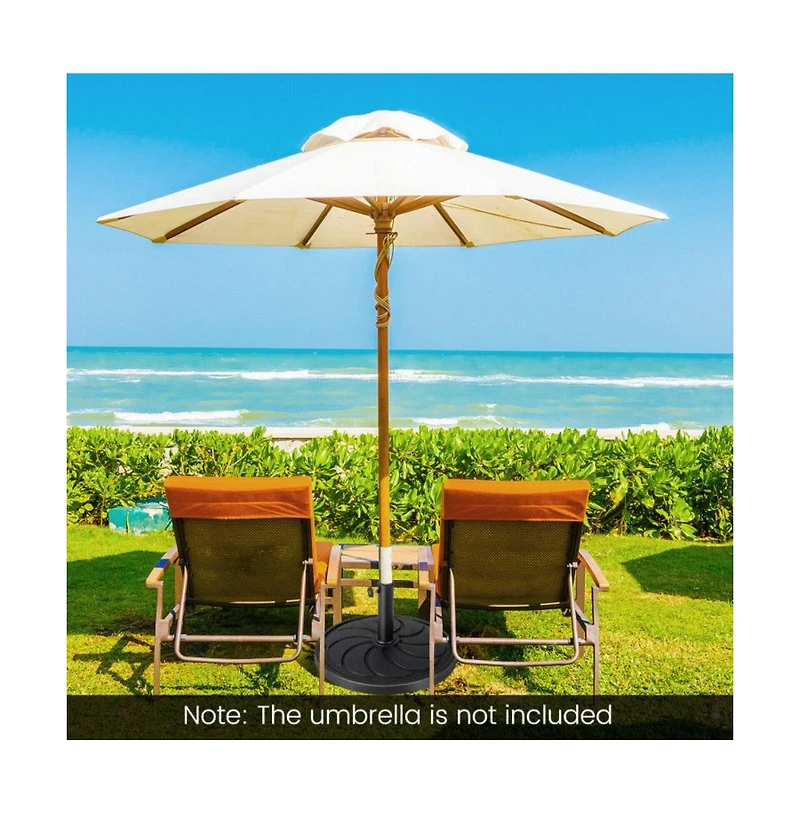 40LBS 21.5Inch Round Outdoor Umbrella Base