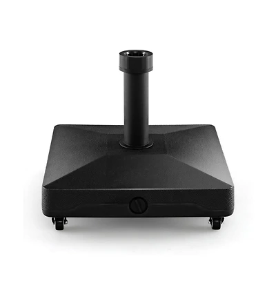 Fillable Umbrella Base Stand with Lockable Universal Wheels