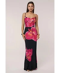 Jluxlabel Women's Floral Petal Dreams Cowl Top