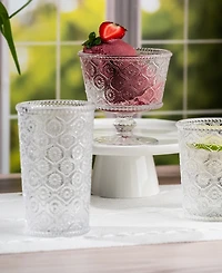 Qualia Glass Cameo Highball Glasses, Set of 4